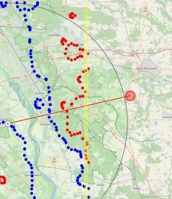 Map with clue trail