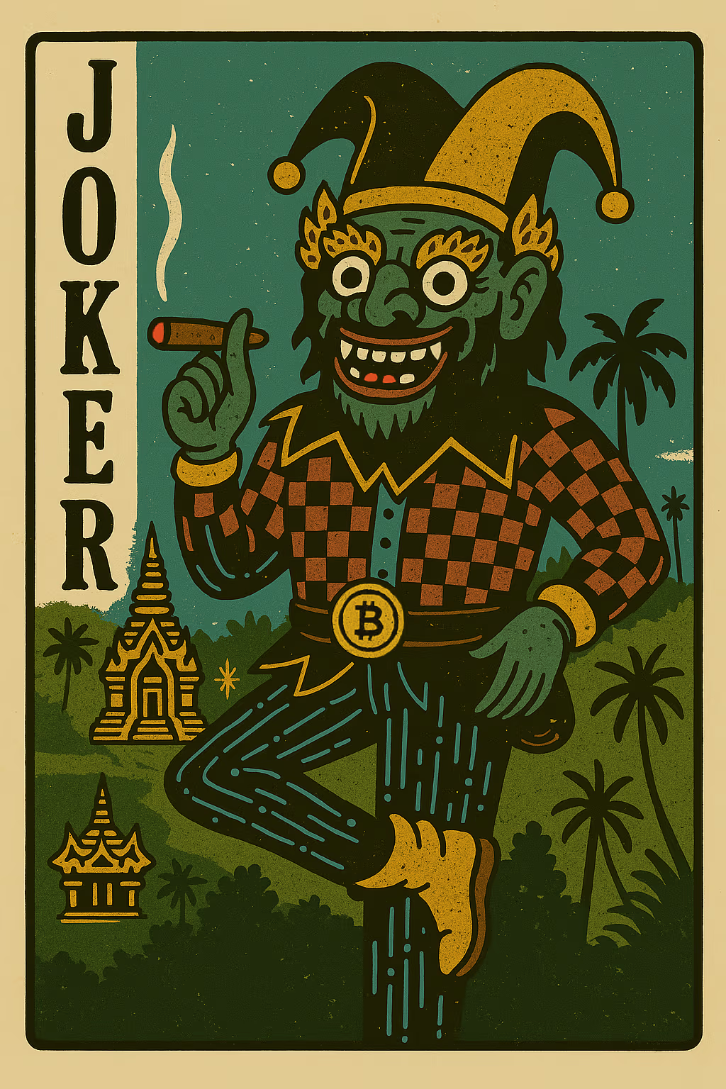 Joker card for good luck